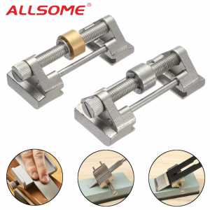 ALLSOME Honing Guide Roller Knife Sharpener Clamping 8-80mm for Wood Chisel Plane Graver Edge Sharpening HT1641-1642