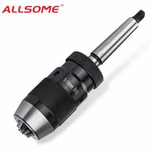 ALLSOME Keyless B16 1-16mm Lathe Drill Chuck MT2-B16 Arbor Self Tightening Drill Chuck HT2942