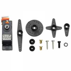 MD820 high-strength metal gear digital locking tail 120 degrees servo compatible with most gyroscopes such as Futaba 401 and 601