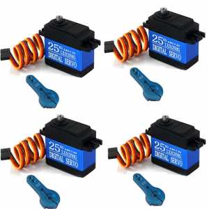 4pcs LX3125MG HV Waterproof 25kg 180 degree 4.8V-7.2V metal gear digital servo for 1/8 1/10 RC Car Boat Robot toys