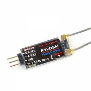 Radiolink R12DSM 2.4G 12 Channels DSSS FHSS Receiver support SBUS and PPM signal for AT9 AT9S AT10 AT10II Transmitter