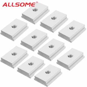 ALLSOME 10pcs M6 M8 T Slot Nut T-Track Sliding Nut For Woodworking Tool Slot Fastener HT1883