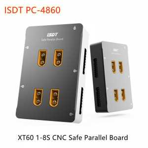 ISDT PC-4860 1-8S Safe Parallel Board XT60 CNC Parallel Charging Board For Lipo Gaoneng Tattu Battery