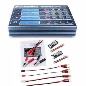 New G.T.POWER X-DRIVE 607 DC 11~18V 320W(4*80W) LiFe/NiMH/NiCD LiPo Battery Balance Charger/Discharger Black