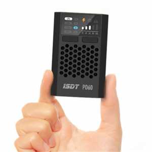 ISDT & URUAV PD60 60W 6A Quick-charge Balance Charger Type-C Input for 1-4S Lipo Ni-MH Ni-Cr Battery Charging
