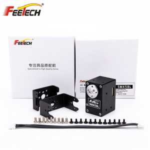 Feetech All Metal 45KG High precision HV 24V 360 degree absolute position magnetic code RTU Brushless Servo SM45BL with Bracket