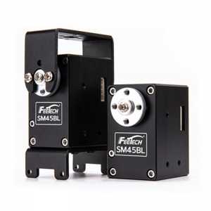 Feetech SM45BL 45kg Magnetic Code RS485 Double Shaft with Bracket Modbus RTU Brushless Serial Bus Servo 24V For Diy Bionic Robot