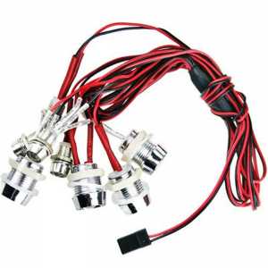 G.T.POWER L8 LED Model car suit Red White Ultra Bright Light Wire Lamp Line for AII King of Model Car