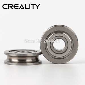 2PCS CREALITY 3D Printer Extruder Accessories U Groove Guide Wheel Pulley Bearing U624ZZ with u Groove 624U 4*13*4mm