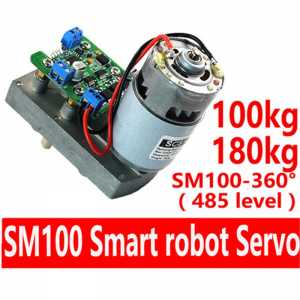 FEETECH SMS100 S-BUS 12V 100kg 485 protocol High Torque Alloy Smart Robot Servo Support TTL for industry Robot