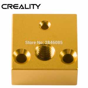 2Pcs/Lot 3d printer Parts Aluminium Heat Block Makerbot MK7 or MK8 Extruder 20*20*10MM For Creality 3d printer Kit