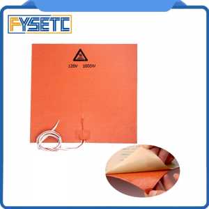 1PC Silicone Heater Pad 400x400mm 120V 1000W For CR-10 S4 3D Printer Bed  Adhesive Backing