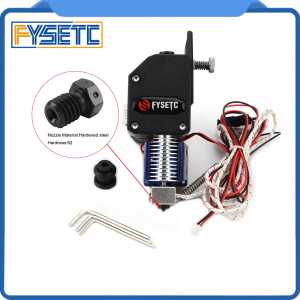 BMG Extruder v6 Hotend Dual Drive Extruder With PT100 Sensor Harden Nozzle For Wanhao D9 CR10 Ender 3 Anet E10