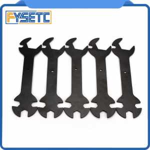 5pcs 3D Printer Parts 5 IN 1 Wrench Stay 5.7mm to 20.2mm Steel Spanner Multifunction Wrench Flat Spanner For E3D MK8 MK10 Nozzle