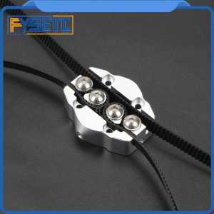 3pcs Kossel Delta Mini Slide Effector Updaded All Metal M3 Tackle Mini Carriage Pulley Slider Black Silver For 3D Printer Parts