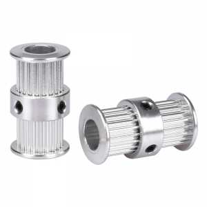 BIQUGT2 pulley type double head  GT2 20 teeth 6mm width bore 5& 8mm timing pulley for GT2 Timing belt 3D printer part