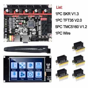BIGTREETECH SKR V1.3 Control Board Kits 32Bit+TMC5160 V1.2+TFT35 V2.0 Touch Screen 3D Printer Parts vs MKS GEN L tmc2130 Skr pro