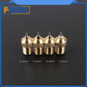 3D Printer Part 0.2/0.3/0.4/0.5mm Airbrush Nozzle Adapter Set Airbrush Nozzle Adapter With Nozzles For V6 Hotend 1.75mm Filament
