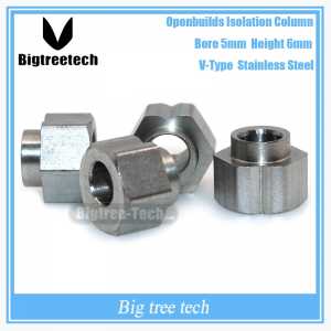 5PCS 3D printer parts Openbuilds eccentric column / isolation column hexagonal bore 5MM 6MM V groove stainless steel 3D0286