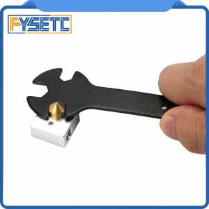 3D Printer Parts Tool 5 IN 1 Wrench Stay 5.7mm to 20.2mm Steel Spanner Multifunction Wrench Flat Spanner For E3D MK8 MK10 Nozzle
