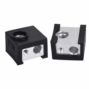 1/2pcs MK10 Silicone Socks Aluminum Block Assembled Full Metal J-head Hotend Extruder kit Heater Block Cover for 3D Printer
