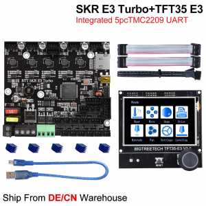 BIGTREETECH SKR E3 Turbo+TFT35 E3 V3.0 Touch Screen BTT Control Board TMC2209 3D Printer Parts For Creality Ender3 Upgrade Kits