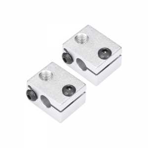 BIQU V6 Aluminium Heat Block for 3D V6 Bowden & Direct J-head heat Block compatible with M6 Nozzle for 3D printer