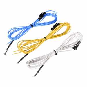 3D Printer Parts HT-NTC100K Ohm Thermistor 1M/2M High Temperature NTC 3950 100K Sensor for Filament V6 Heat Block Hotend