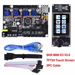 BIGTREETECH SKR MINI E3 V2.0+TFT24 V1.1 Touch Screen Control Board TMC2209 UART 3D Printer Parts For Creality Ender3 CR10 DIY