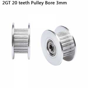3D printer  2GT 20 teeth wheel Perlin passive idler pulley wheel  GT2 Pulley 16/20 Without Teeth Teeth Timing Gear 3D Printers
