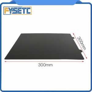 300x300mm Black Double Sided Textured PEI Spring Steel Sheet Powder Coated PEI Plate For CR-10S CR10S Lulzbot Taz6