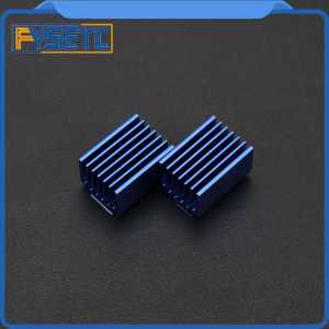 2pcs Stepper Motor Big Blue Aluminum Driver Heat Sink Cooling Block Heatsink For TMC2100 TMC2208 V1.2 TMC2130 3D Printer Parts