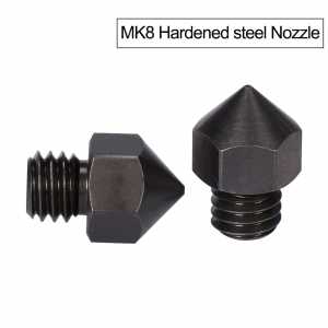 MK8 Hardened steel Nozzle 0.2mm 0.4mm 0.6mm 0.8mm 3D Printers Parts Extruder Threaded 1.75mm Filament For J-Head Hotend Extruder