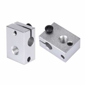 E3D V6 Heater Block Offical Aluminum Block 3D printer parts for PT100 and NTC3950 thermistor V6 J-head hotend Kossel