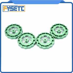 4pcs 3D Printer Parts Big Hand Twist Leveling Nut All Metal Green For TEVO Tornado Ultimate Leveling Knob Leveler M5 thread