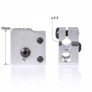BIQU 3D printer accessories 3D Volcano aluminum Block for V6 Bowden&direct J-head  hot end heat Block