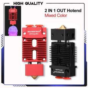 BIGTREETECH 2 IN 1 OUT Hotend mixed Color 3D Printer Parts J-head Hotend 12V/24V 1.75mm for Titan MK8 Extruder upgrade kit
