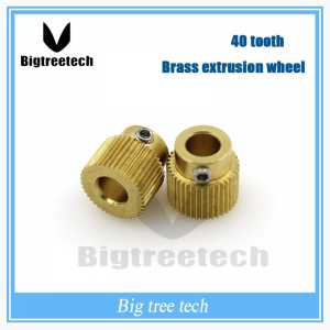 3D Printer MK7 MK8 Extruder Gear 40 Tooth Teeth Brass Drive Gear Planet Reducer Extruder Feeding Gear wheel 3D0044