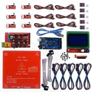 Reprap Ramps 1.4 kit + Mega 2560 + Heatbed mk2b + 12864 LCD Controller + DRV8825 + Mechanical Endstop+ Cables 3D Printer