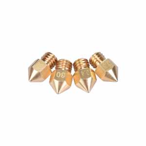 1/5PC MK8 Nozzle Mix Sizes Extrusion Head Hotend M6 Nozzle 0.3mm/0.4mm/0.5mm For 3D Printer 1.75MM Filament 3D Printer Parts