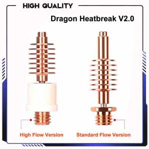 High Quality BIQU Dragon Heatbreak V2.0 ST/HF 3D Printer Parts For Dragon Hotend High temperature Bi-Metal Heat Break