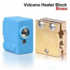 High Quality Volcano Heater Block Silicone Socks For E3D Hotend V6 Extruder Fit PT100 Sensor Thermistor 3D Printer Parts Heated