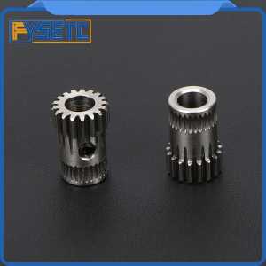 1pc Prusa i3 Steel Pulleys Prusa i3 MK2/MK3 3D Printer Parts Cloned Btech Dual Gears DIY Kit 3D Printer Gears Extrusion Wheel