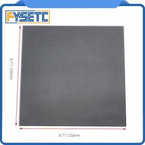 3D Ultrabase 3D Printer Platform Heated Bed Build Surface Black Glass Plate 220*220*4mm For Anet Cr-2020 Cr-8