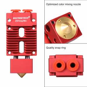 BIGTREETECH 2 IN 1 OUT Hotend Multi Color 3D Printer Parts J-head Hotend 12V/24V 1.75mm Filament for Titan Bulldog MK8 Extruder