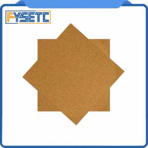 1pc Square 220x220mm Adhesive Cork Sheets For Wan Hao i3 Anet A3 A6 Heated Bed Hot Plate With Tape Thermal Cork Plate
