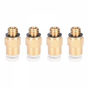 3D Printer Parts Pneumatic Fittings Connector One-touch 4*2 mm M6 thread for 1.75 mm filament for Reprap bowden extruder