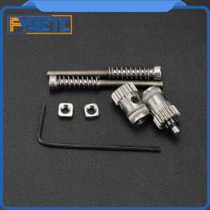 Prusa i3 mk2/mk2.5/mk3 3D Printer Extruder Driving Gears Btech Dual Gears With 2pcs Extruder Spring MK3 Extrusion Wheel