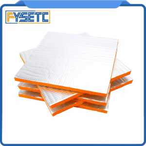 5pcs Foil Self-adhesive Heat Insulation Cotton 214*214 mm Orange 3D Printer Heating Bed Sticker 10mm Thickness For Wanhao i3