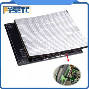 2pcs Foil Self-adhesive Insulation Cotton Sticker 200*200*10mm Heating Bed Heat Insulation Cotton 10mm thickness 3D Printer
